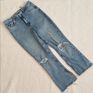 Zara Distressed Blue Jeans Size 6/28